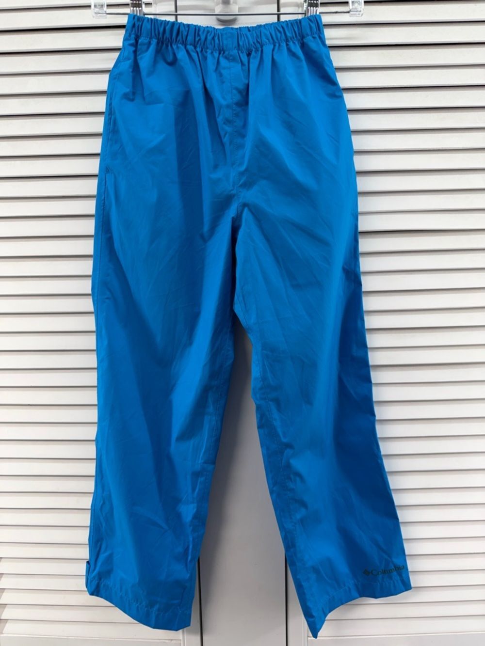 Columbia kids size S  Blue Elastic Waist Rain Pants